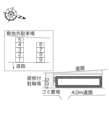 ★手数料０円★宇都宮市石井町　月極駐車場（LP）